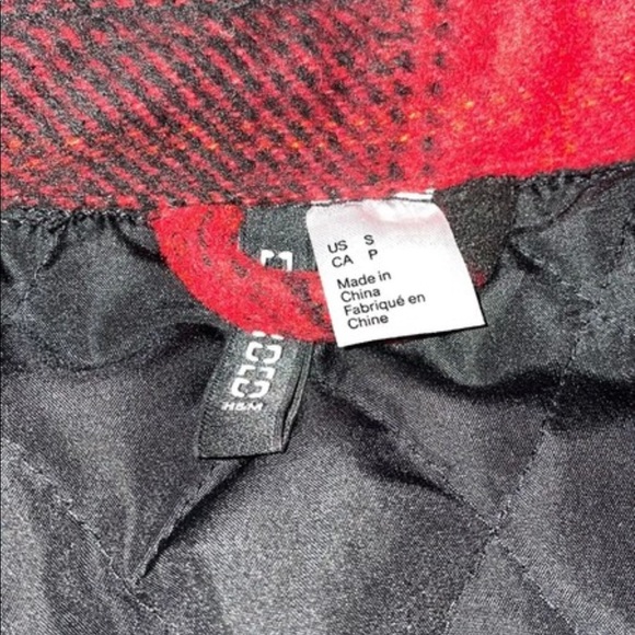 Oversized quilted flannel jacket - Picture 3 of 5